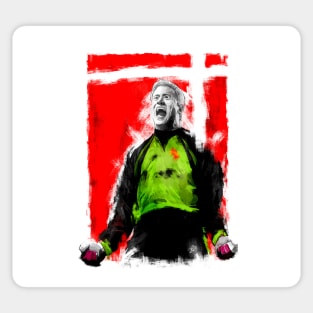 Peter Schmeichel - Manchester United Denmark Football Artwork Sticker